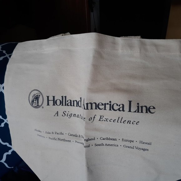 HOLLAD AMERICA SHIP BAG/TOTE - Picture 1 of 4